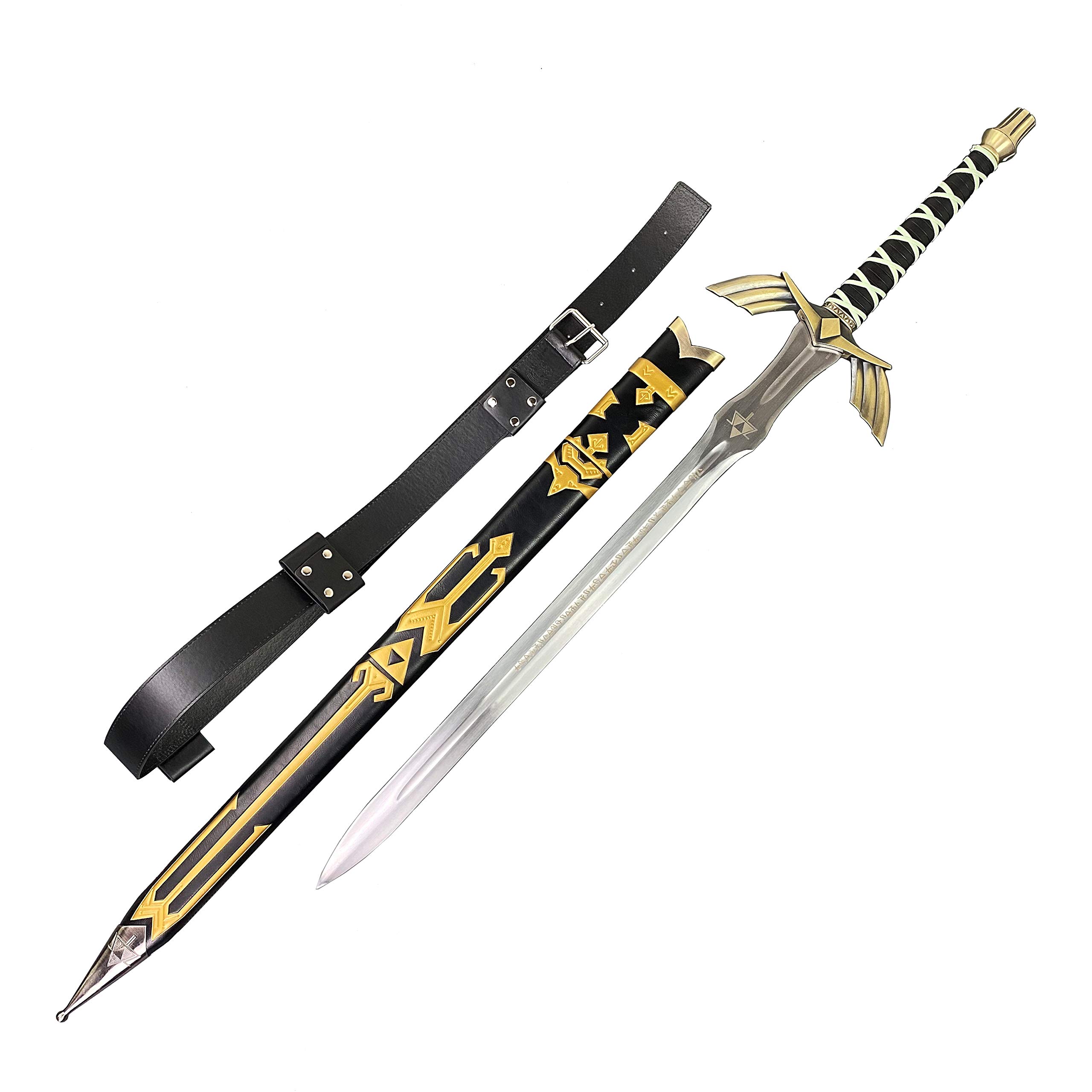 Legend Master Sword Skyward Limited Edition Deluxe with Black Belt - Authentic Replica Collectible for Cosplay, Display & Gifts | Perfect for Anime Fans, Sword Enthusiasts & Home Decor (14-Black-BKB)