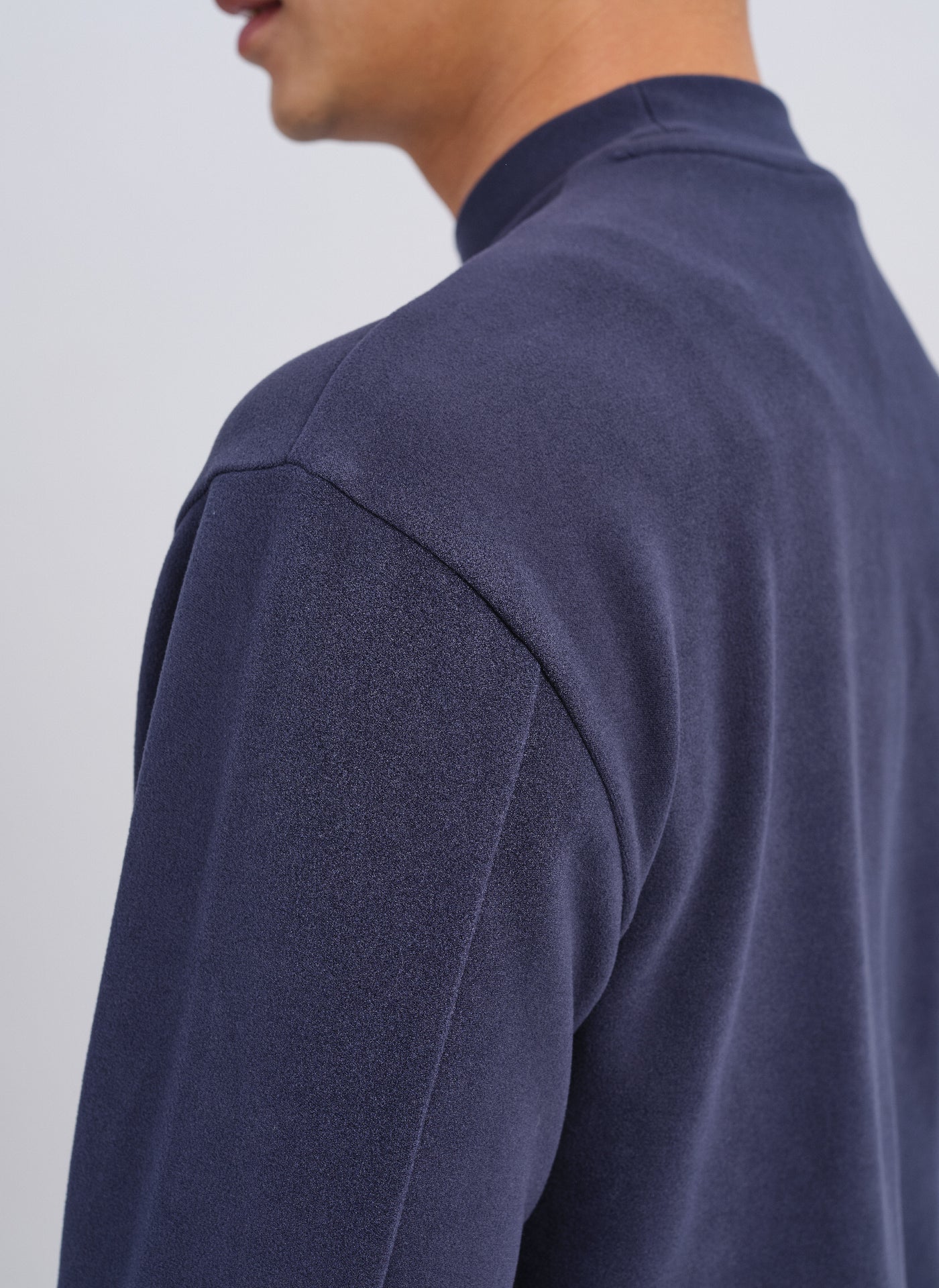 Premium Mercerized Cotton Mock Neck T-Shirt (T 05) - Soft Breathable Fabric for Casual Wear, Layering & Everyday Comfort