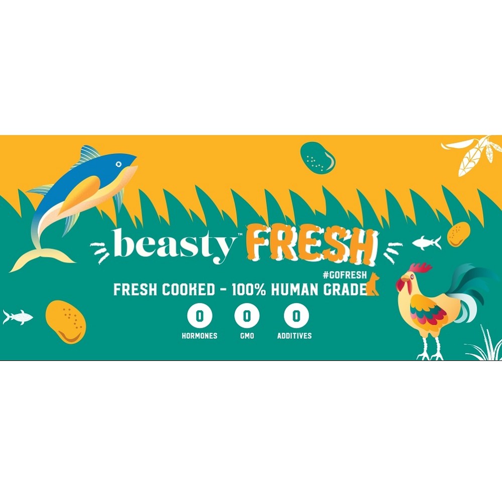 Premium Frozen Cooked 100% Human-Grade Fish & Sweet Potato Dog Food – Grain-Free, High-Protein Meal for Adult Dogs, Puppies & Sensitive Stomachs – Perfect for Raw Diet, Training Treats & Digestive Health