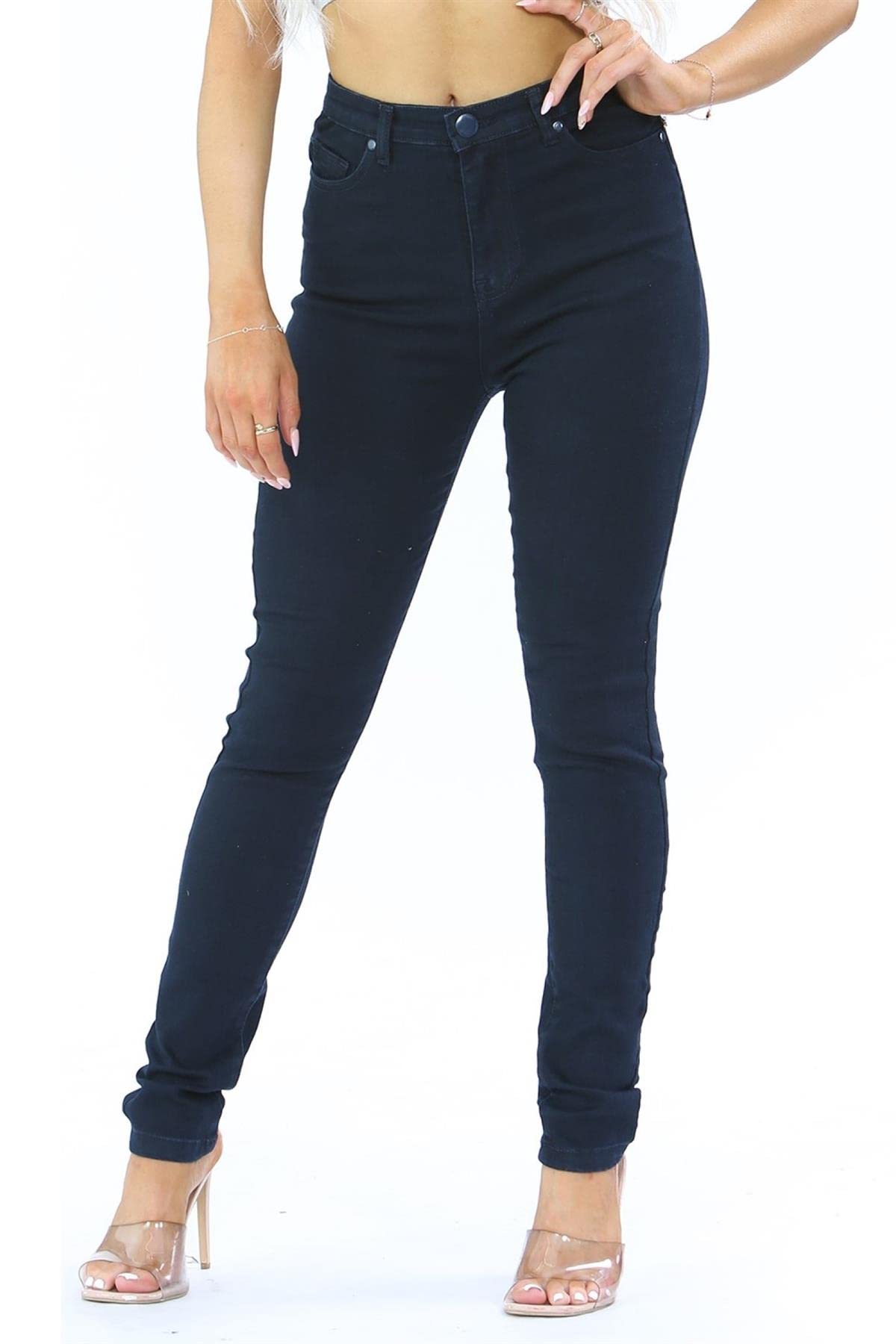 MYT Women's High Waist Skinny Jeans - Stretch Denim Pants UK 8-20 for Work & Casual Wear