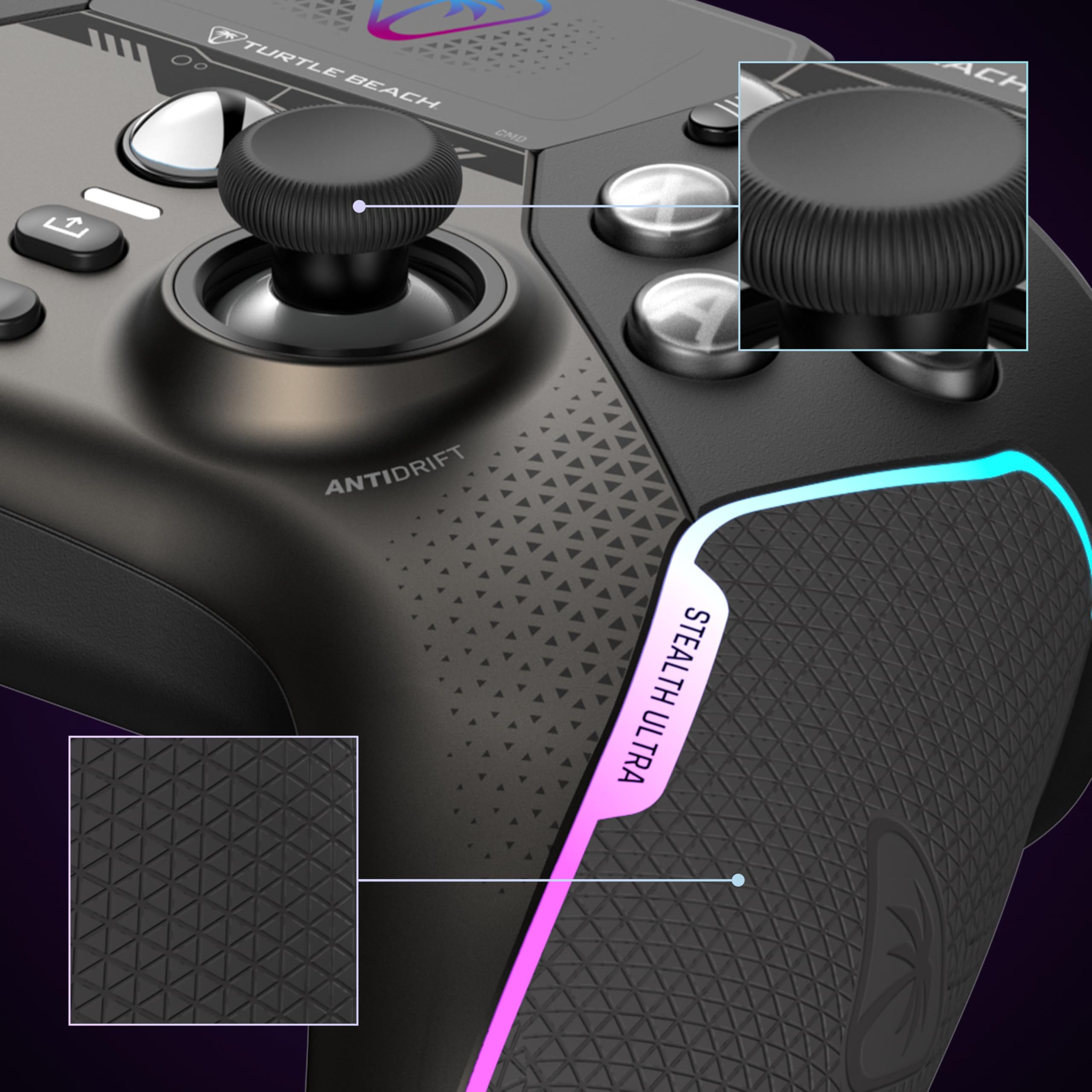 Turtle Beach Stealth Ultra Wireless Gaming Controller for Xbox Series X|S, Xbox One, PC & Android - LED Dashboard, RGB Lighting, 30-Hr Battery, Bluetooth - Perfect for Competitive Gaming & Streaming (Black)