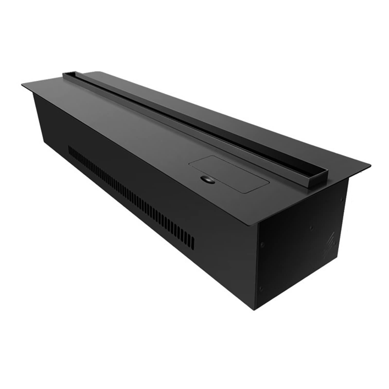 3D Simulation Flame Electric Fireplace - Ultra-Thin Metal Panel with Humidifier, 31.5