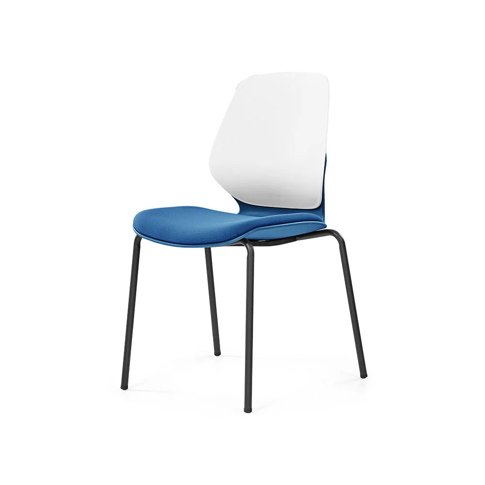 KALEIDO 4 Leg Steel Chair - Heavy Duty Metal Dining Chair for Kitchen, Restaurant, Office & Outdoor Use