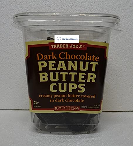 Trader Joe's Dark Chocolate Peanut Butter Cups - 16oz (454g) Bulk Pack - Rich Chocolate & Creamy Peanut Butter Snacks for Parties, Gifts & Dessert Lovers