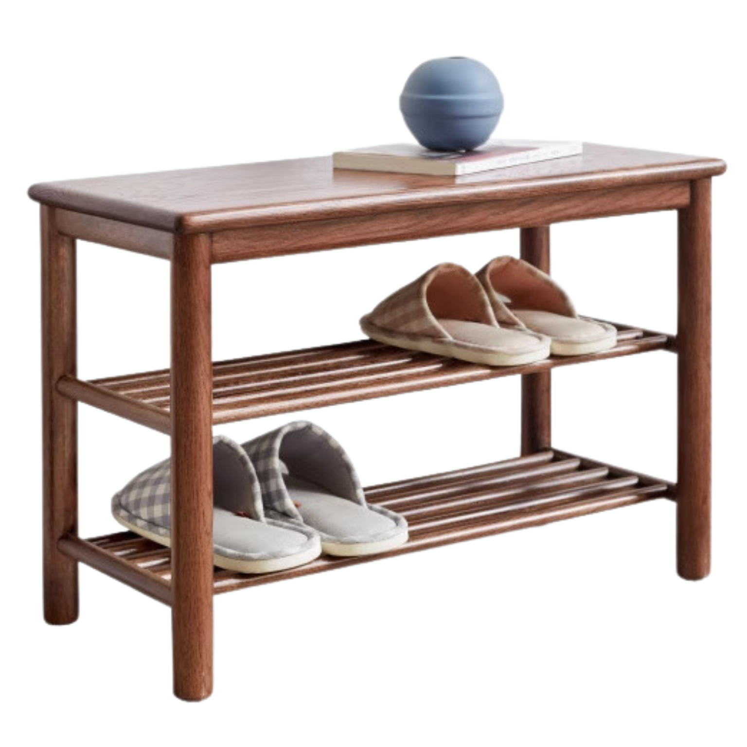 Solid Oak Wood Shoe Storage Bench with Seat | Entryway Organizer for Shoes, Boots & Accessories | Perfect for Hallway, Mudroom & Bedroom Storage