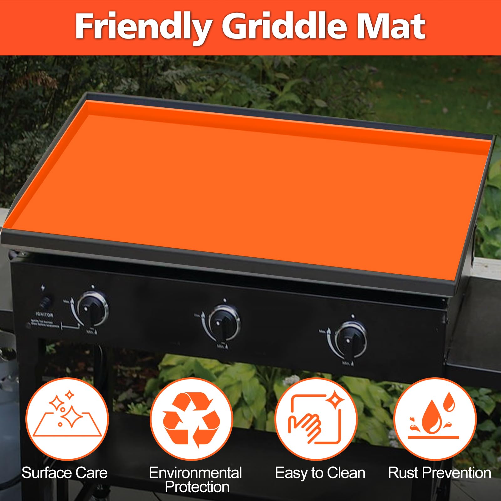 MOFEEZ Heavy Duty Food Grade Silicone Griddle Mat for Blackstone 28 Inch Griddle - Protects from Rodents, Insects, Debris & Rust - Perfect for Outdoor Cooking, Camping & Backyard BBQs