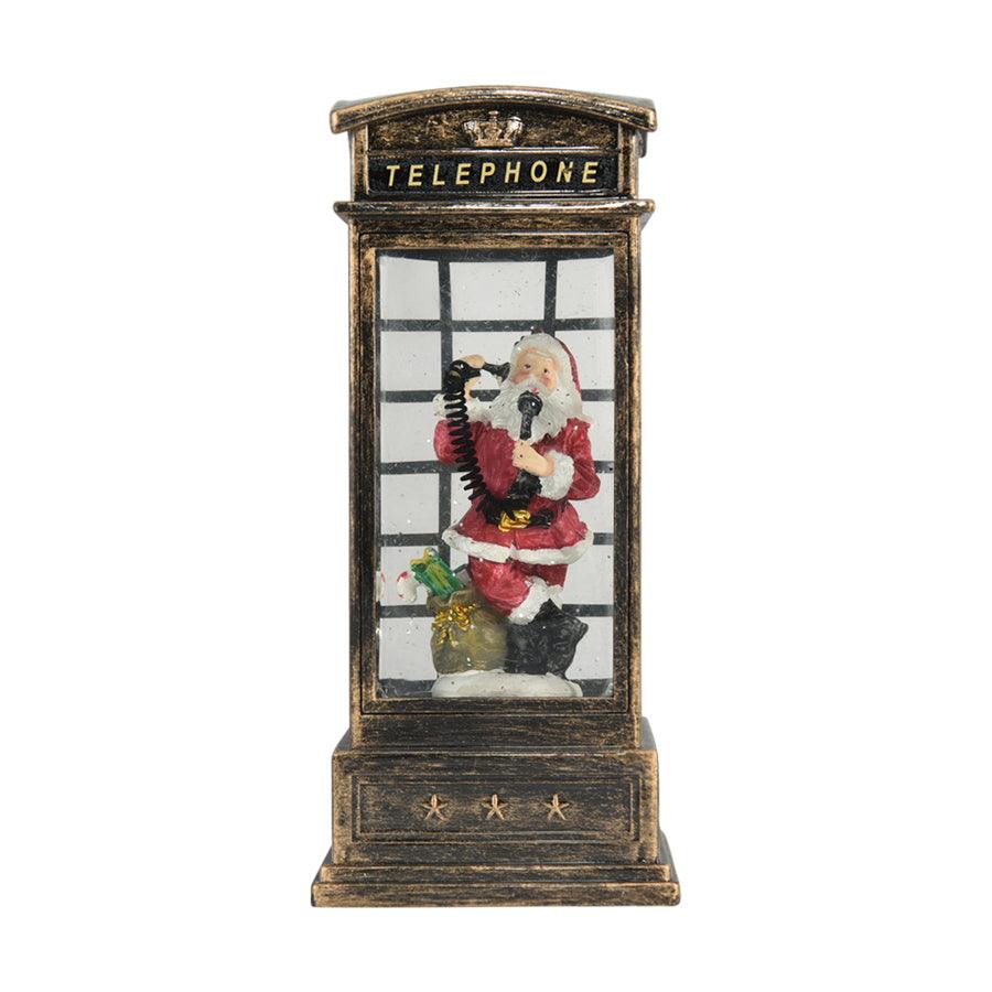 EDAI Christmas LED Spinning Decorative Telephone - Festive Holiday Home Decor for Xmas Tree, Party & Indoor Outdoor Decorations