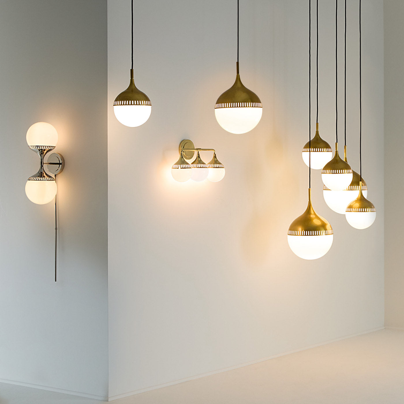 Rio End on End Sconce Wall Light - Modern Brass Finish Wall Sconce for Living Room, Bedroom & Hallway Lighting Decor