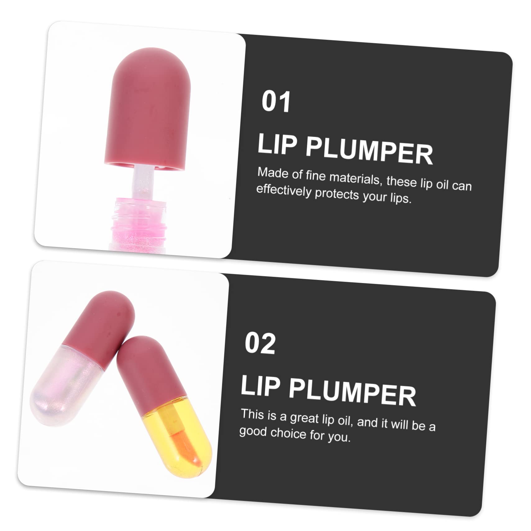 **Plump & Glossy Lip Plumper Gloss - Hydrating, Nourishing Lip Oil for Fuller, Smoother Lips - Perfect for Date Night, Parties & Everyday Wear**