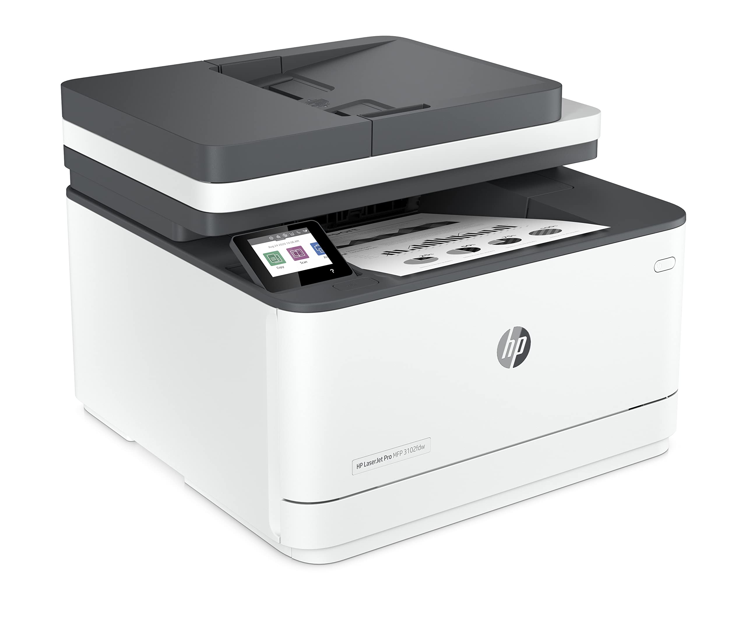 HP LaserJet Pro 3102fdw Wireless All-in-One Laser Printer - Copy, Scan, Print, Fax | Automatic Duplex Printing & 50-Sheet ADF | Home Office & Small Business Use | Fast WiFi Connectivity for Efficient Workflows