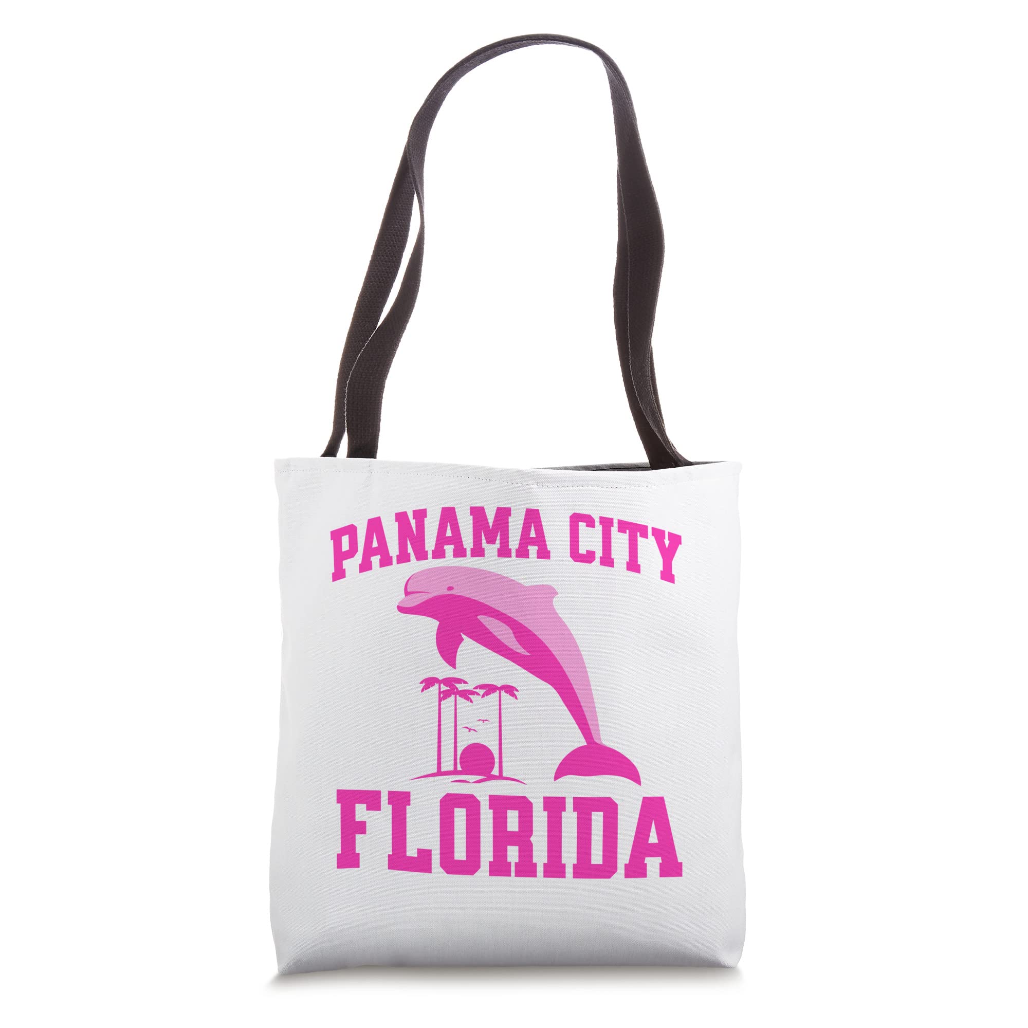 Durable Panama City Florida Beach Tote Bag - Perfect for Summer Vacation, Dolphin Lover Gift, Beach Essentials & Shopping