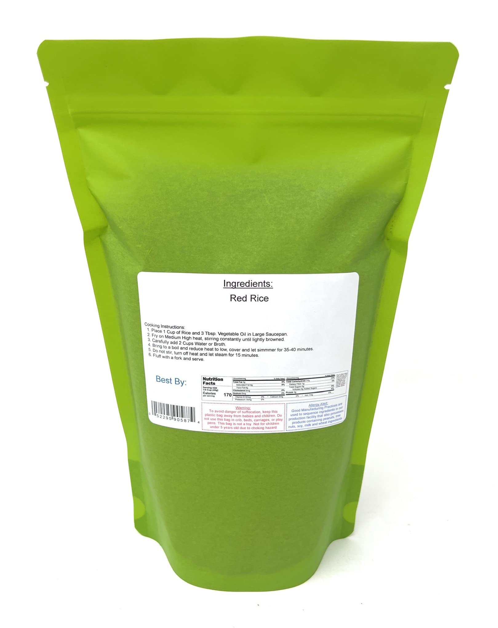 Premium Thai Red Rice - 2 Lbs Bag | Authentic Imported Glutinous Rice | Perfect for Asian Cuisine, Sticky Rice Desserts & Healthy Meal Prep