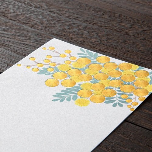 Seasons Silk Print Envelope Letter Paper Set - Premium Midori DESIGNPHIL Stationery for Journaling, Scrapbooking & Gift Wrapping (Elegant Floral Design)