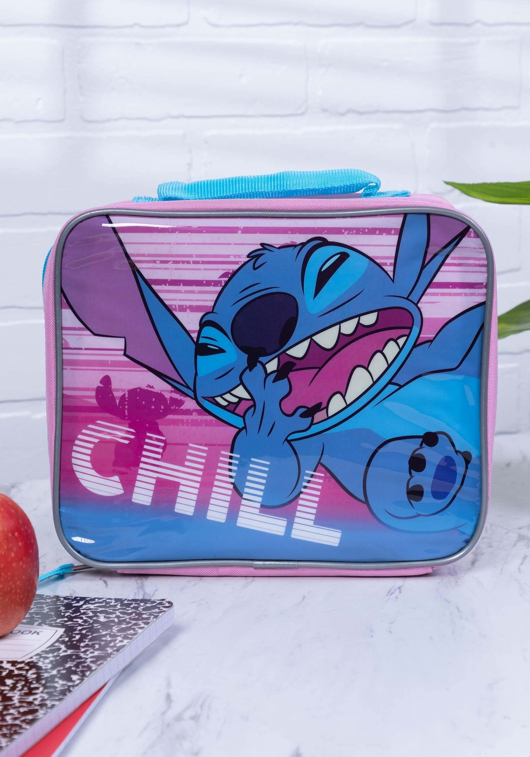 Lilo & Stitch Insulated Lunch Box - Reusable Rectangular Lunch Bag for Kids & Adults, Leakproof Standard Size Meal Container for School, Work, Picnics & Travel - Disney Multicolor Design