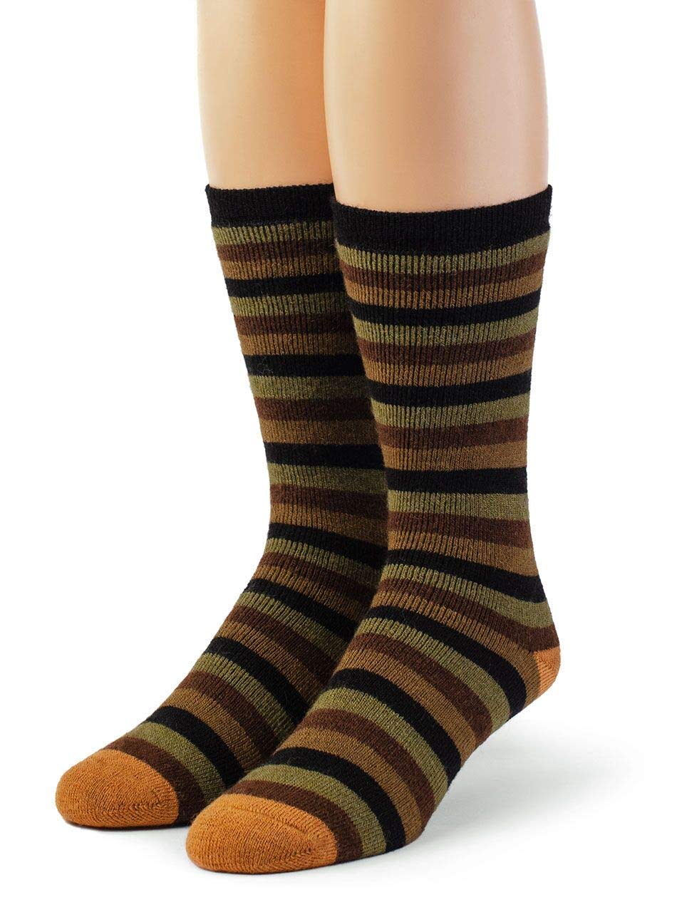 Premium Alpaca Wool Socks for Men & Women - Warm Terry Lined Winter Hiking Socks with Comfort Band | Perfect for Outdoor Activities, Camping & Cold Weather Adventures