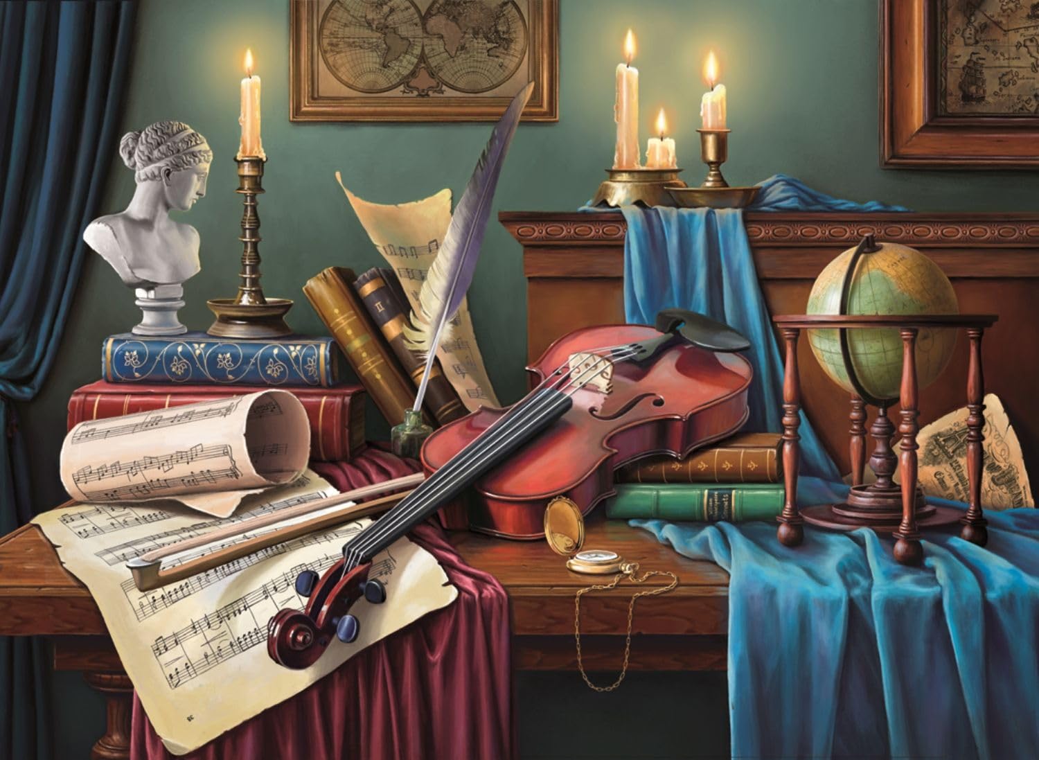 Anatolian Puzzle - 1000 Piece Violin Music Desk Jigsaw Puzzle #1138 | Perfect for Music Lovers & Puzzle Enthusiasts, Great Gift for Birthdays & Holidays