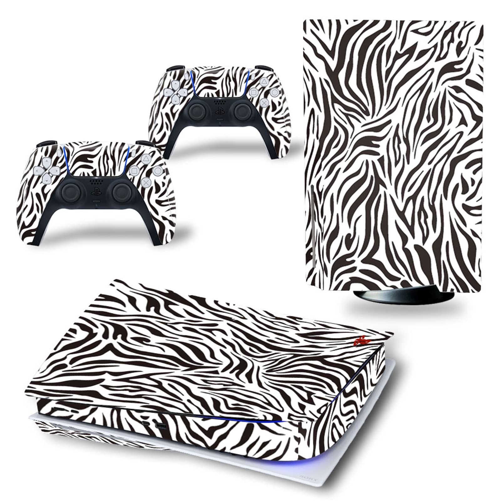 LEEWEE Anime Vinyl Skin Cover for PS5 Disc Edition & Controller - Custom Console Wrap for PlayStation 5 (Color 2) - Perfect for Gaming Setups & Collector Displays