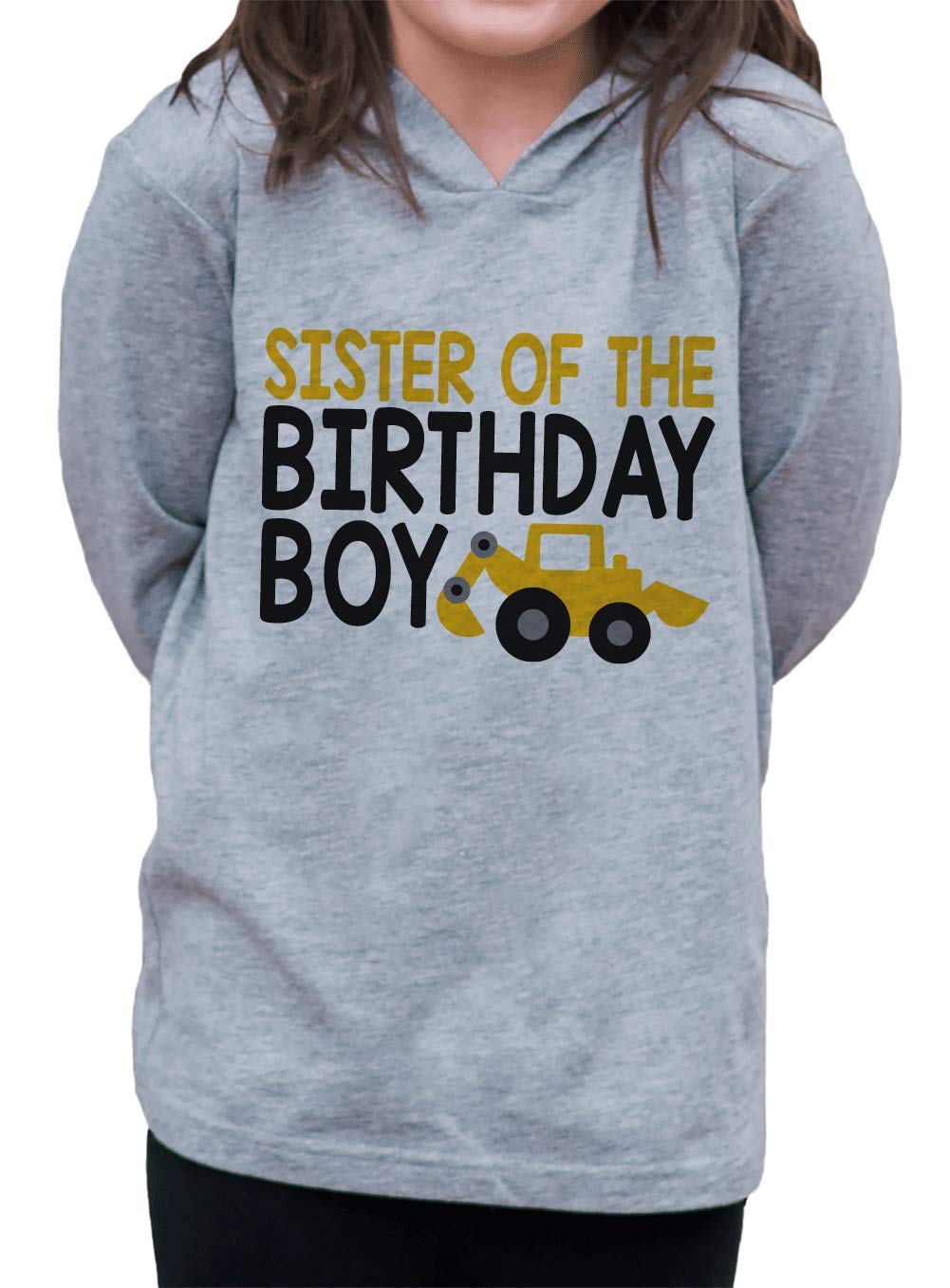 7 ate 9 Apparel Girls' Sister Construction Hoodie - Cute Matching Sibling Outfits for Family Photos & Playdates