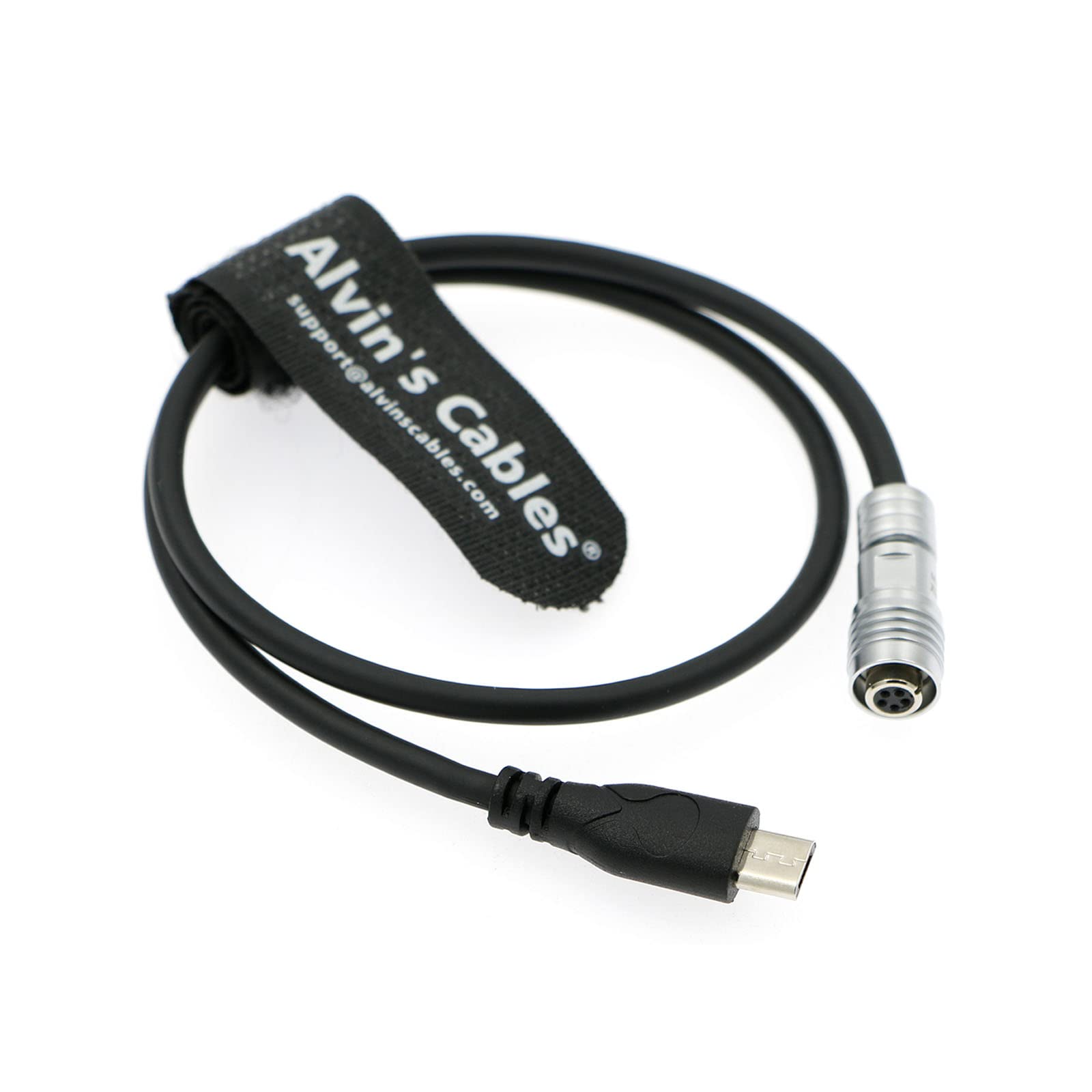 Tilta Nucleus Nano Control Cable - 5 Pin Female to Micro USB Braided Wire for Camera Follow Focus System | Compatible with DSLR, Mirrorless & Cinema Cameras | Durable & Flexible for Professional Filmmaking
