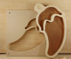 Wooden Bowl and Tray Set with Chili Pepper Design - Handcrafted Wooden Serving Bowls for Chips, Nuts, and Party Snacks - Perfect for Entertaining, Kitchen Decor, and Gift Giving