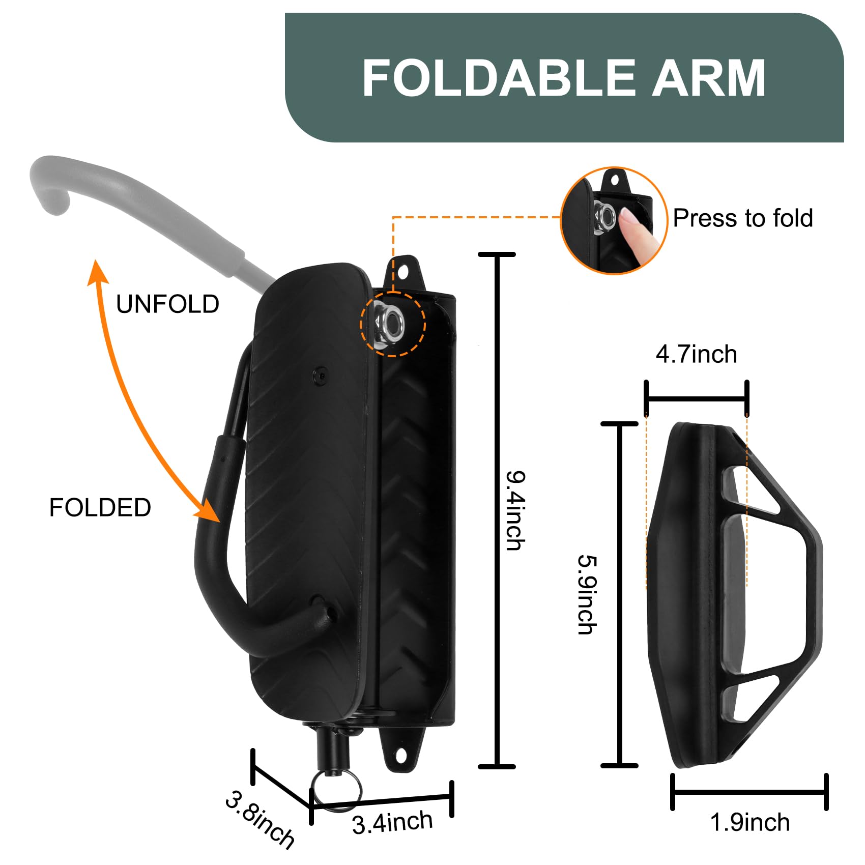 Dreamoon Swivel Bike Wall Mount - Heavy Duty Garage Bike Hanger Rack Holds 66lbs | Space Saving Vertical Bicycle Storage Solution for Home, Apartment & Garage Organization (1 Pack) - Perfect for Small Spaces & Cycling Enthusiasts