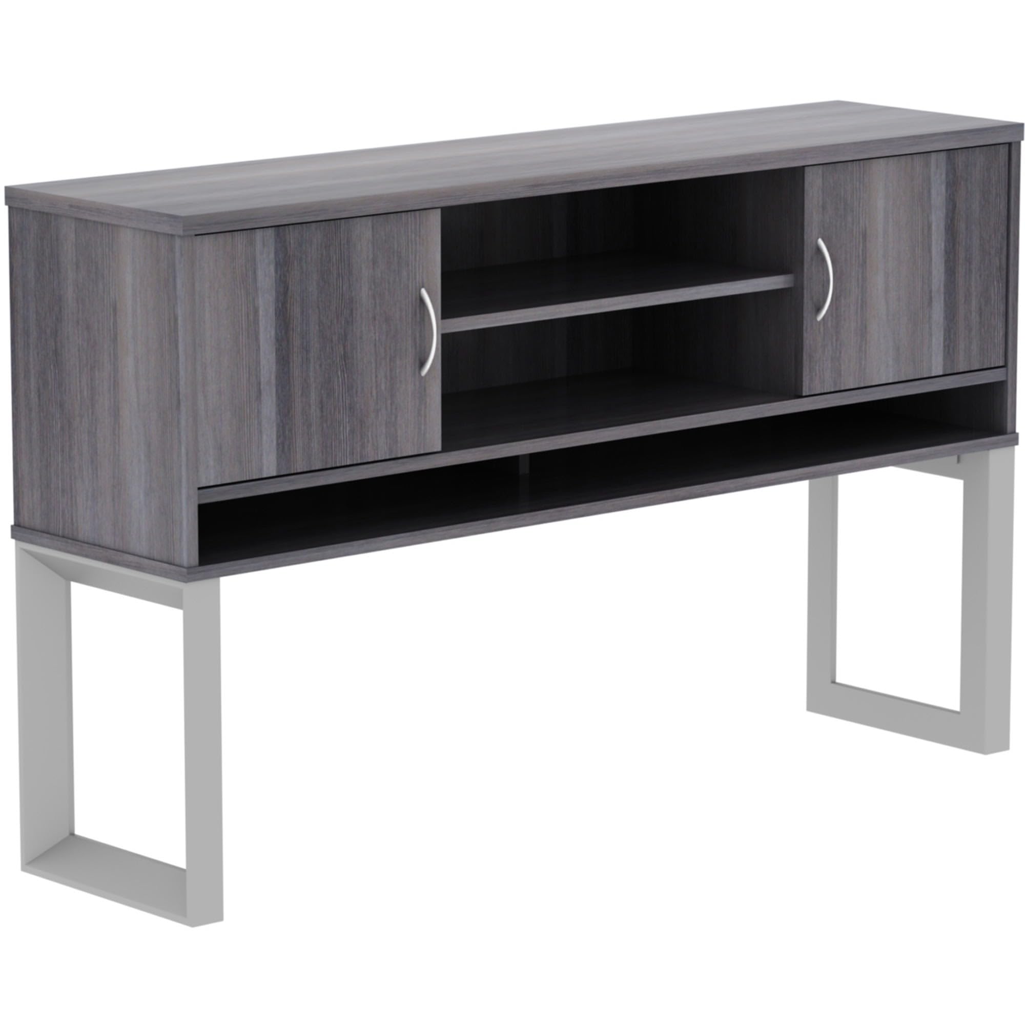 Lorell Relevance Series Charcoal Laminate Office Desk - Modern Home & Office Furniture for Workspace, Study Room, and Conference Room