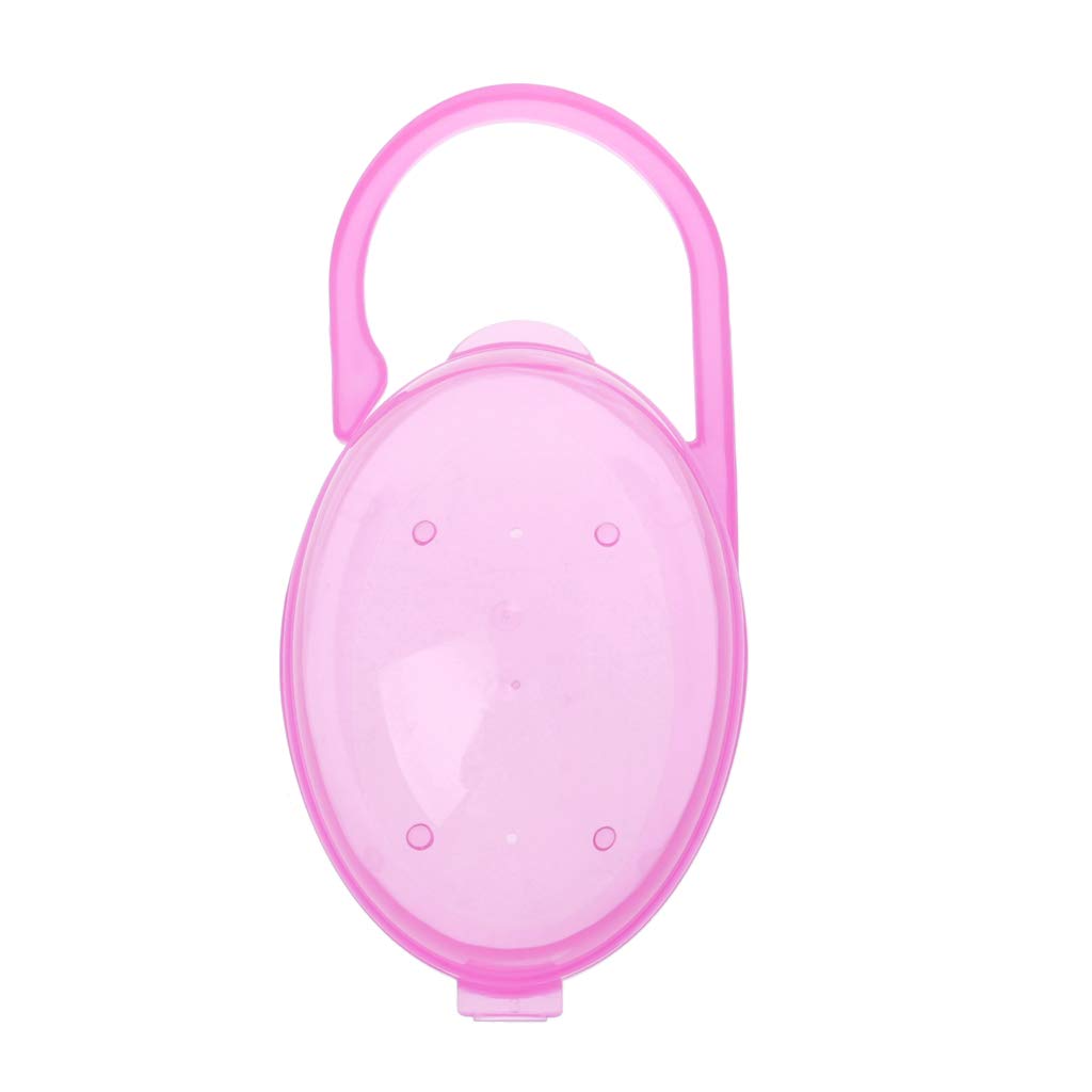 Angwang Pacifier Box Holder - 1PCS Baby Soother Storage Case, Travel-Friendly PP Plastic Container for Safe Pacifier Storage (Pink) | Ideal for Diaper Bags, Strollers & On-the-Go Parents