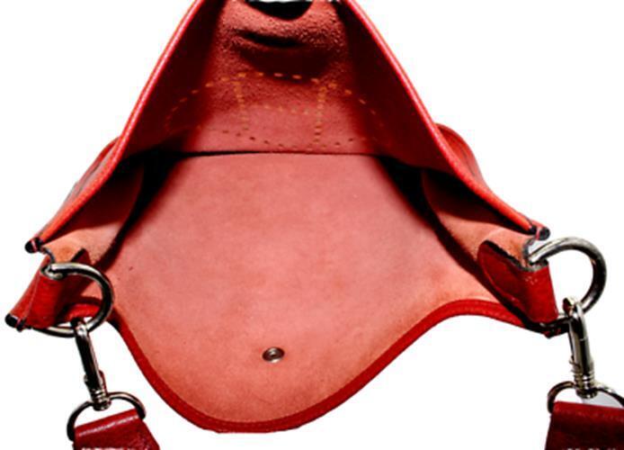 Authentic Hermes Evelyne GM Handbag in Brick Red Clemence Leather - Luxury Tote for Women, Perfect for Work, Travel & Everyday Use