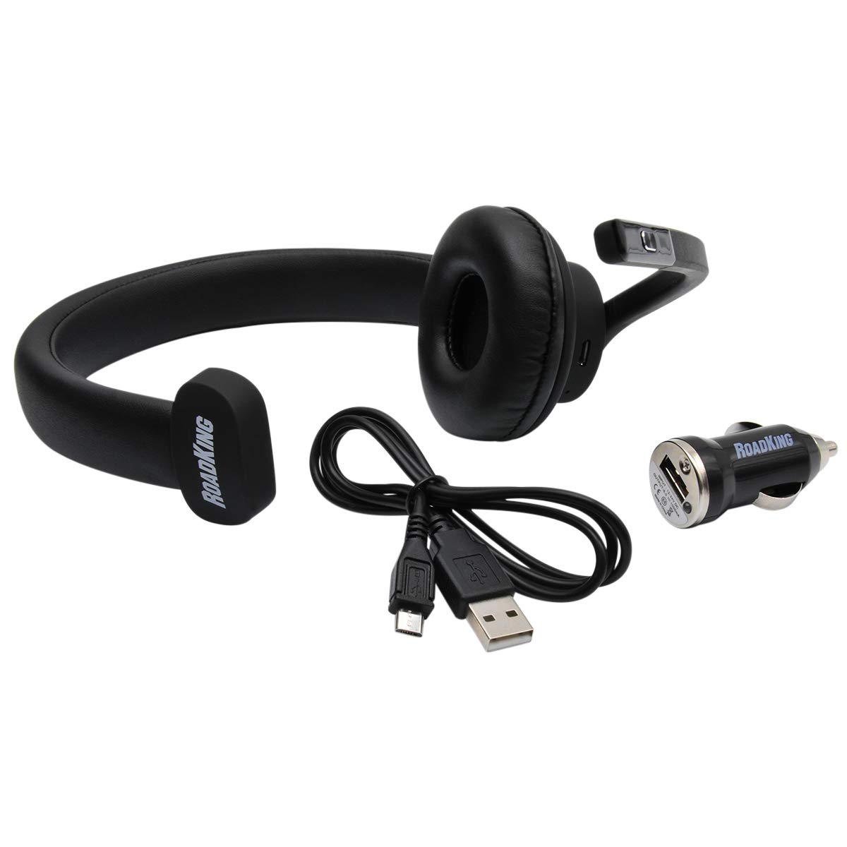 RoadKing RKING950 Premium Noise-Canceling Bluetooth Headset with Mic for Truck Drivers - Hands-Free Communication, Long-Haul Comfort & Crystal Clear Calls - Perfect for Semi Trucks, Delivery Vans & Commercial Vehicles