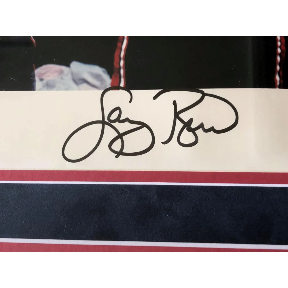 Authentic Michael Jordan Magic Johnson Larry Bird Triple Signed 1992 Dream Team USA Basketball Photo - Framed with UDA COA - Perfect for Sports Memorabilia Collectors and Man Cave Decor