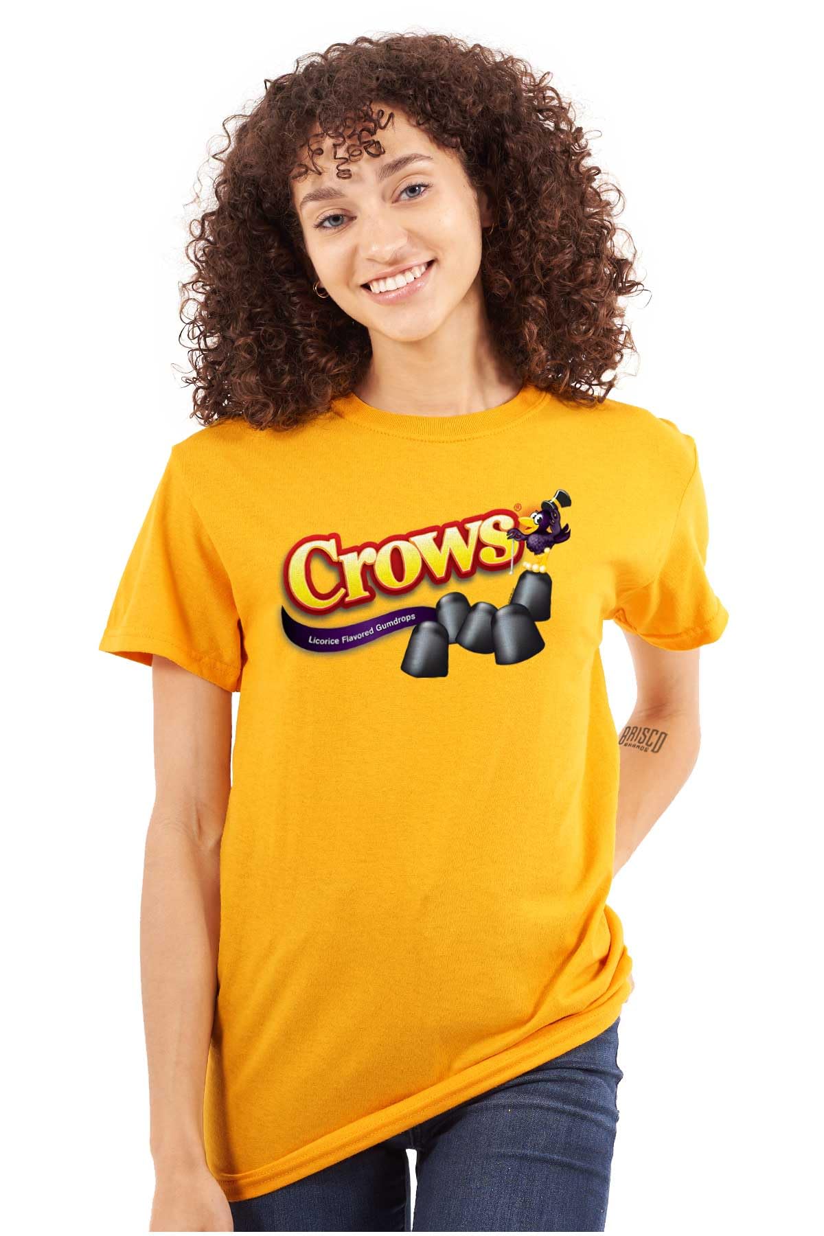 Black Licorice Lover Candy Crows Graphic T-Shirt for Men & Women - Soft Cotton Tee for Casual Wear, Gift for Candy Enthusiasts