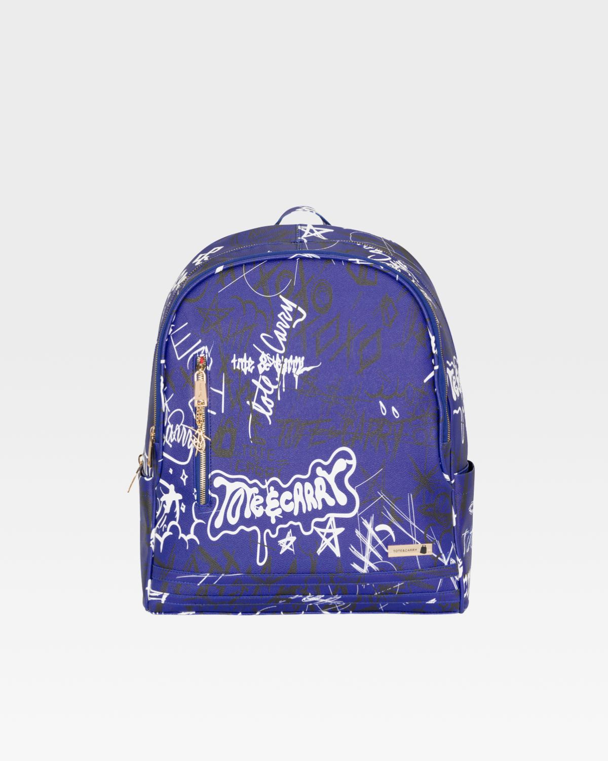 Royal Blue Graffiti Tombstone Roller Duffle Bag Set - Stylish Travel Luggage for Urban Adventures & Weekend Getaways
