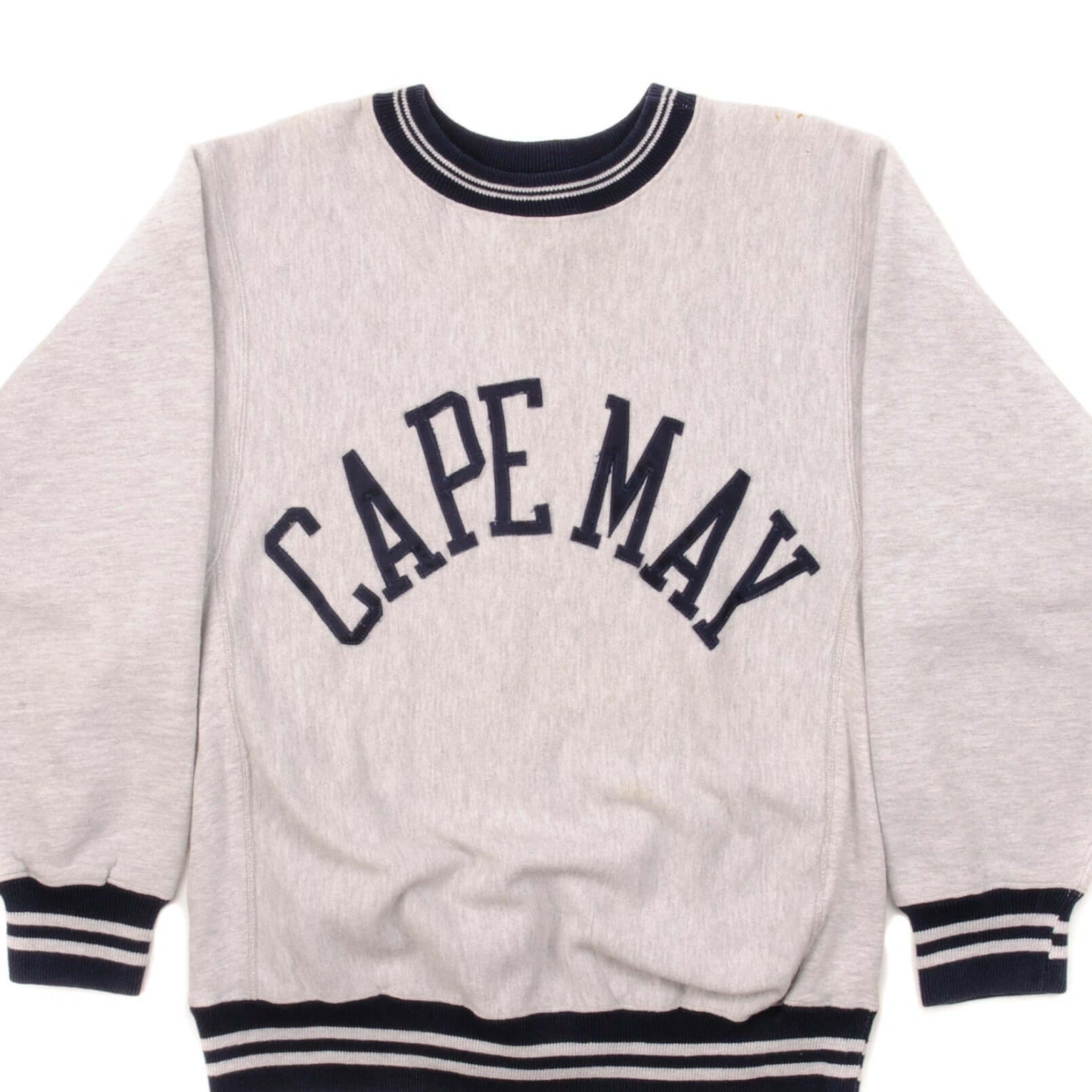 Vintage Champion Reverse Weave Cape May Sweatshirt 1990s Medium - Made in USA - Retro Streetwear for Men & Women - Perfect for Casual Outfits, Gym Wear and 90s Fashion Style