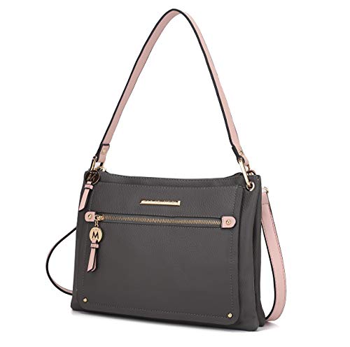 Charcoal Grey-light Pink