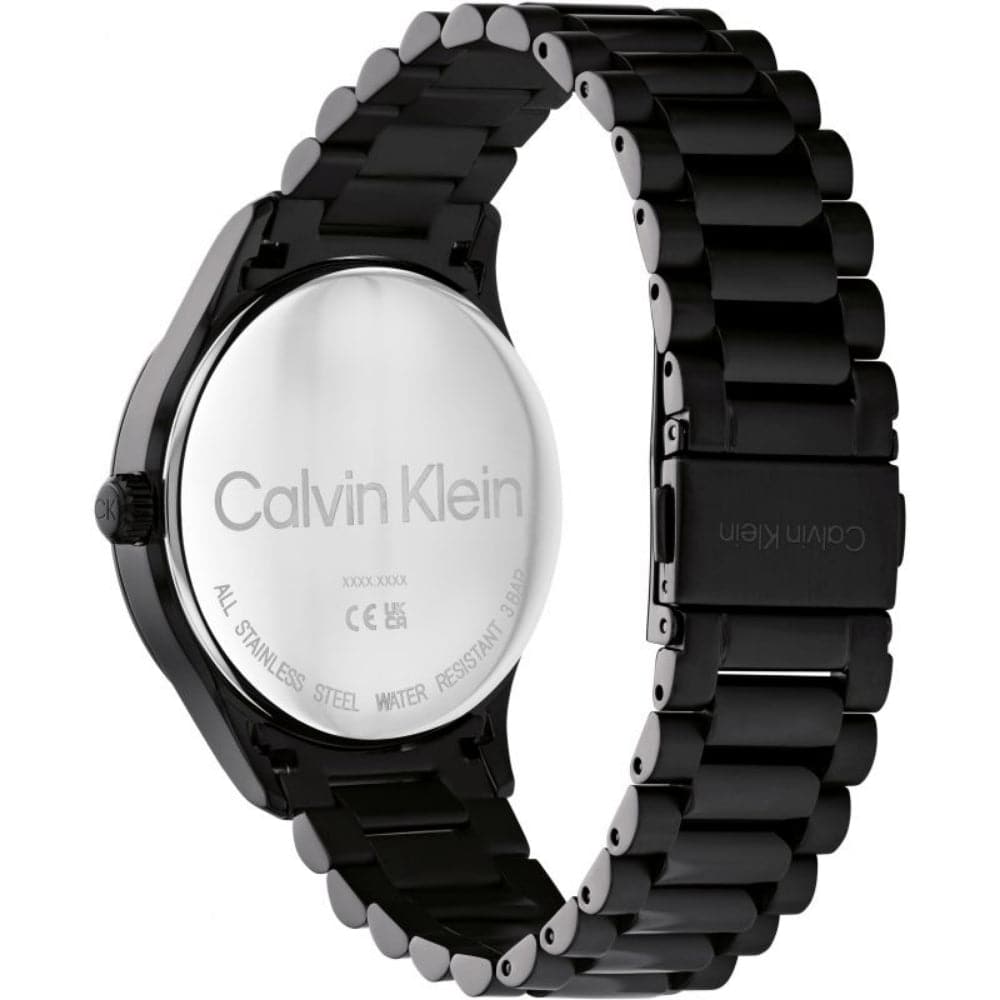 Calvin Klein 25200040 Unisex Stainless Steel Watch with Black Dial - Perfect for Casual, Business & Everyday Wear