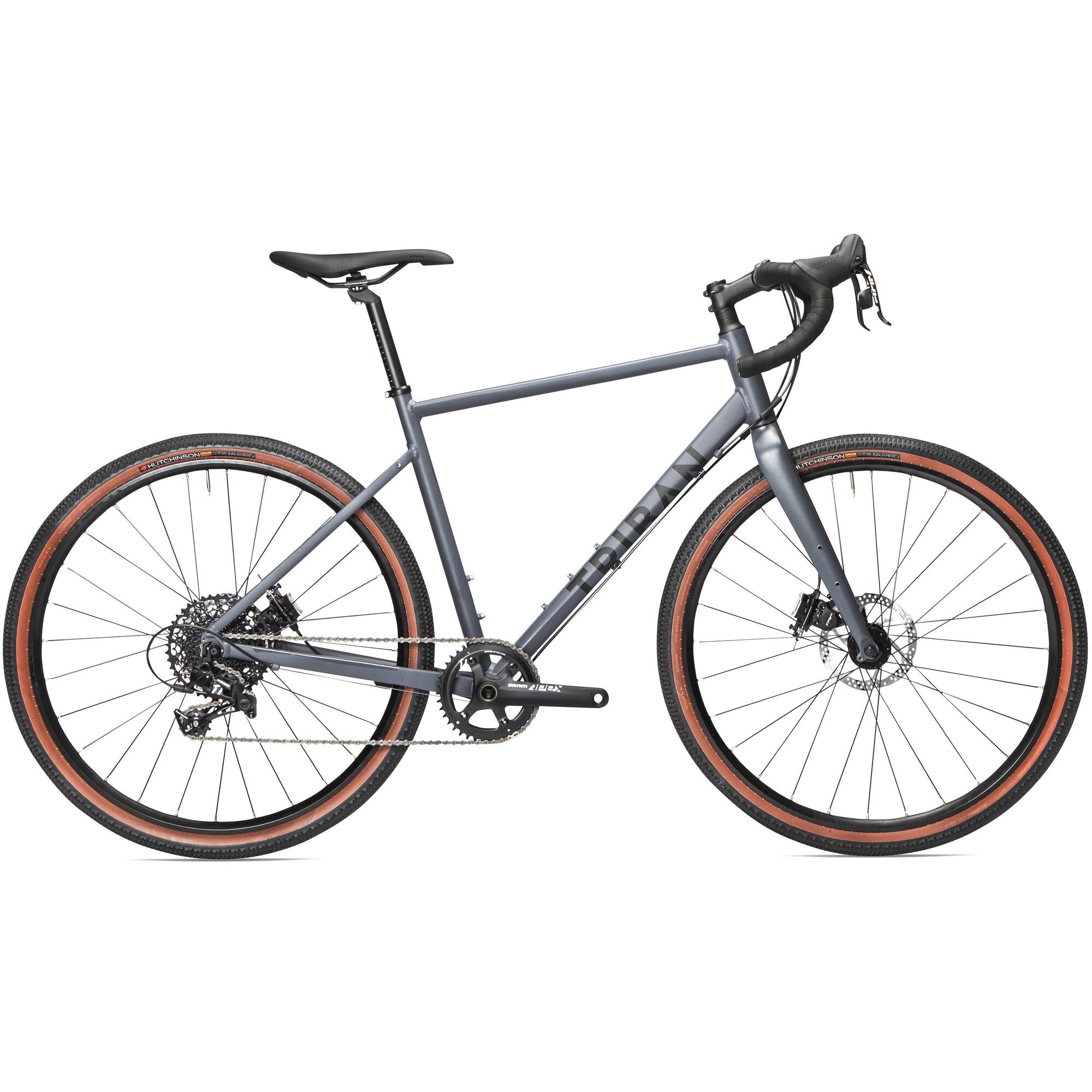 Triban GRVL 520 1x Gravel Bike - Lightweight Aluminum Frame, Shimano Drivetrain for Off-Road Adventures - Perfect for Trail Riding, Commuting & Bikepacking