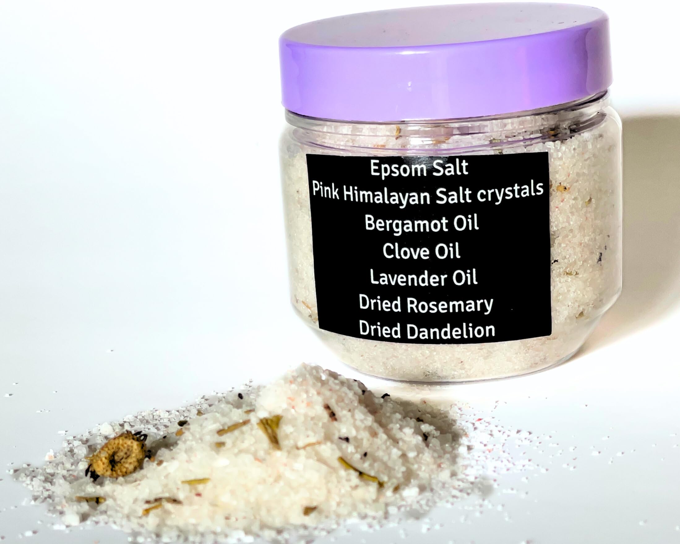 Purifying Spirit Cleansing Bath Salt with White Crystals - Relaxing Detox & Energy Cleansing for Spa, Meditation & Self-Care Rituals