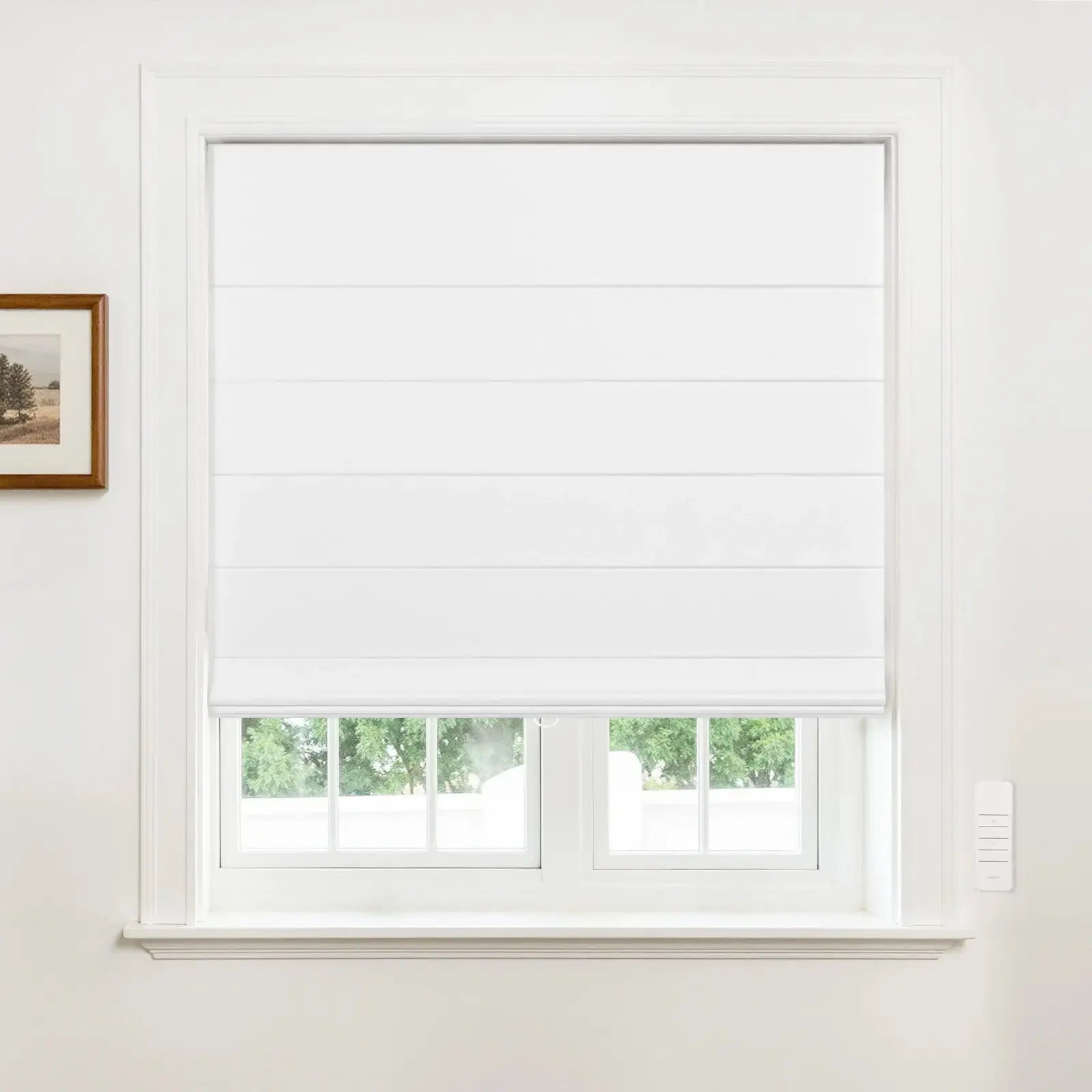 Alvin Motorized Waterproof Blackout Roller Shade - Smart Home Window Treatment for Bedroom, Living Room & Office - Noise Reduction & UV Protection