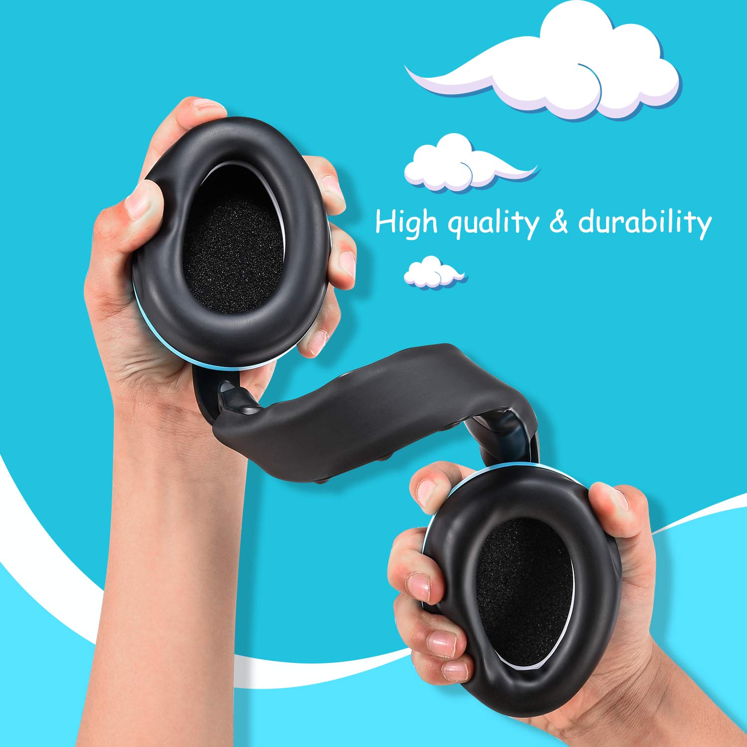 CHAMPS Baby Ear Muffs for Noise Protection - Soft Infant Headphones for Sleeping, Travel & Loud Events - Hearing Protection for Babies 0-24 Months