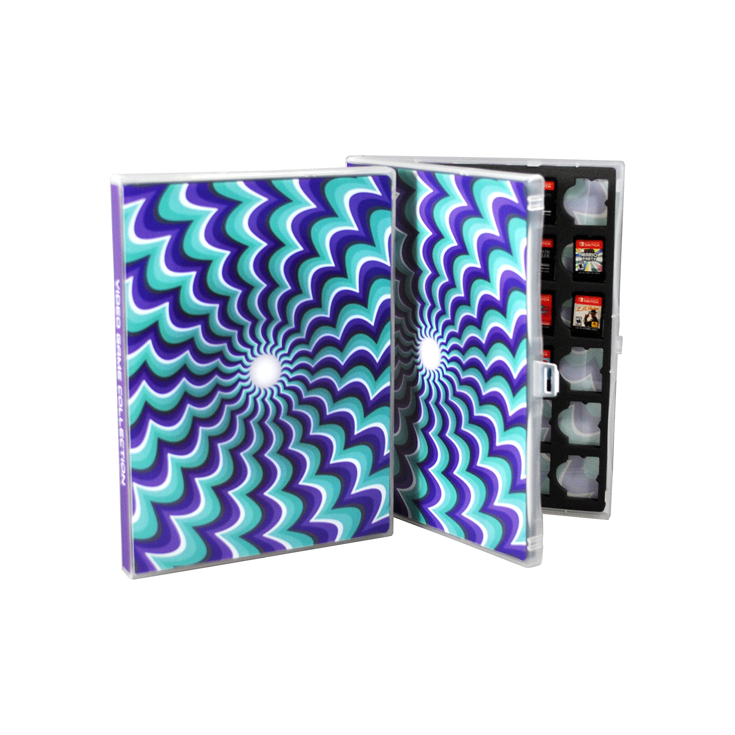 UniKeep Nintendo Switch Game Case - Holds 60 Cartridges Securely with Protective Foam Insert | Perfect for Travel, Storage & Game Organization (Illusion2 Model)