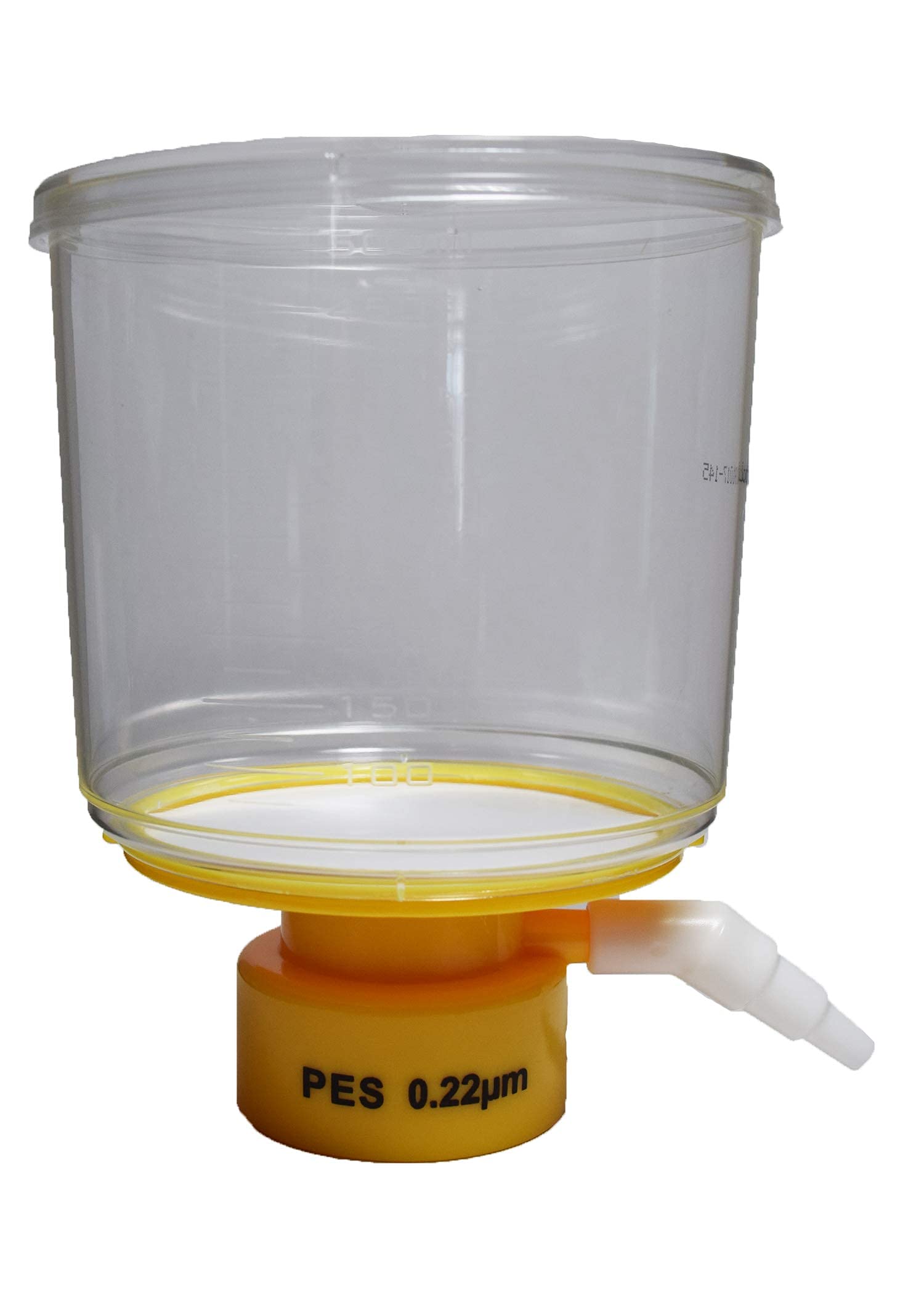 150ml Sterile Vacuum Filtration Bottle Top with 0.22µm PVDF Membrane - Graduated Scale for Precise Measurements (12-Pack) - Ideal for Laboratory, Pharmaceutical, and Biotechnology Applications