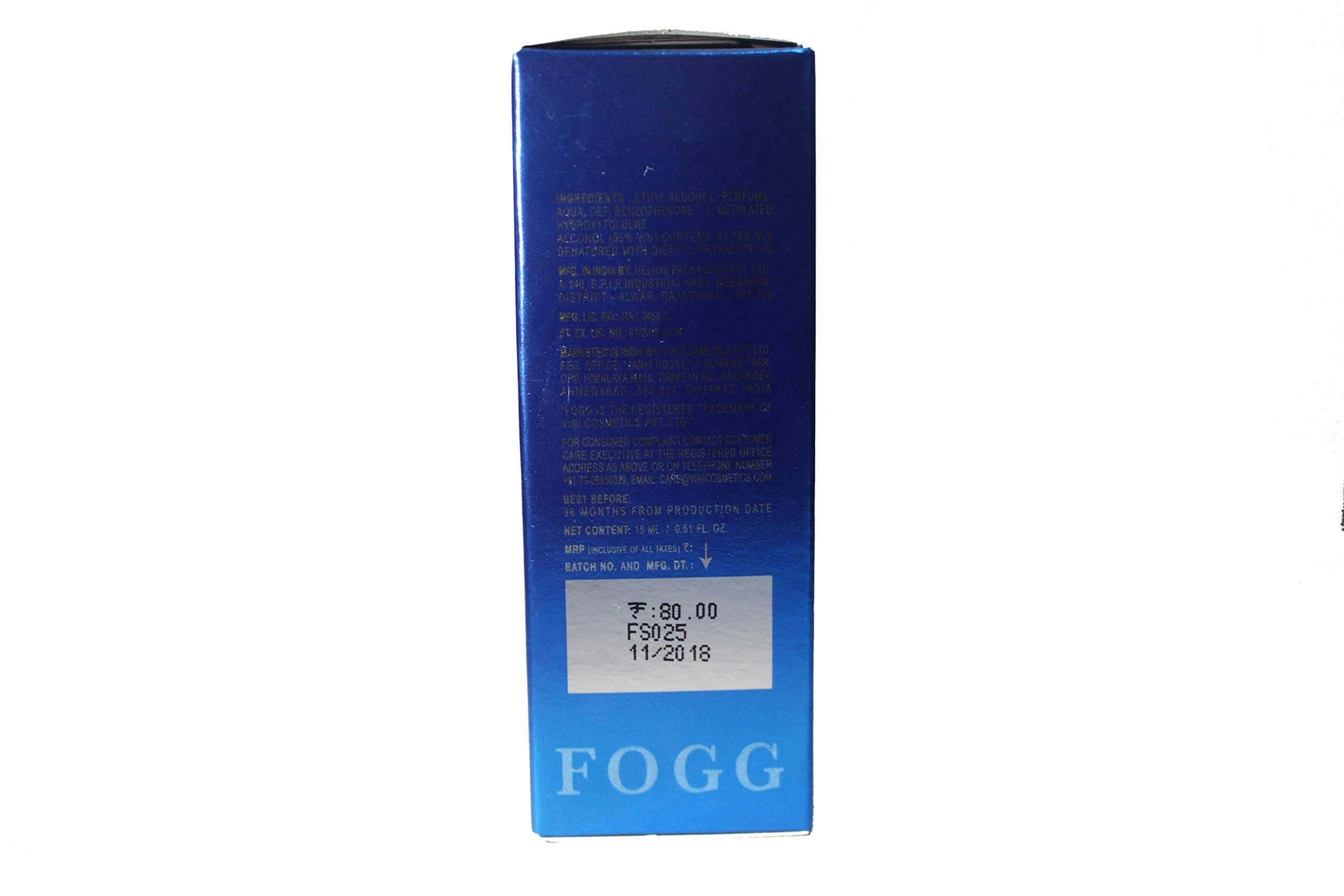 Fogg Fresh Scent Tycoon Spray Perfume for Men, 15ml - Long Lasting Cologne with Musk Notes - Perfect for Daily Wear, Office & Special Occasions