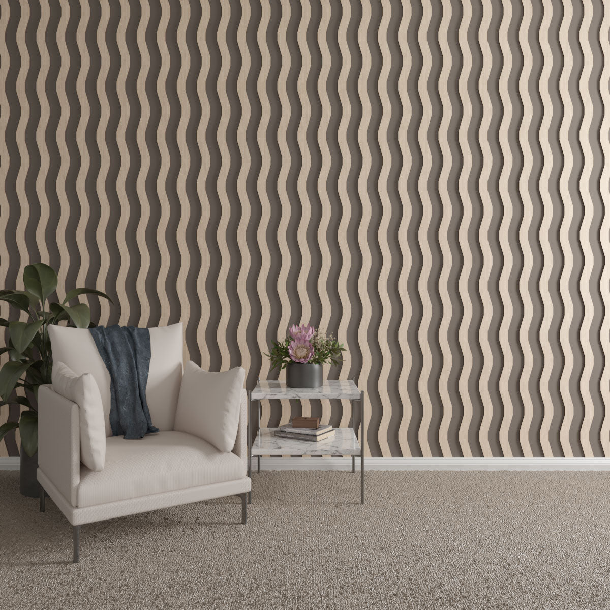 Adjustable Wood Slat Wall Panel Kit - Modern DIY Accent Wall for Home & Office Decor - Easy Installation for Living Room, Bedroom, or Commercial Spaces