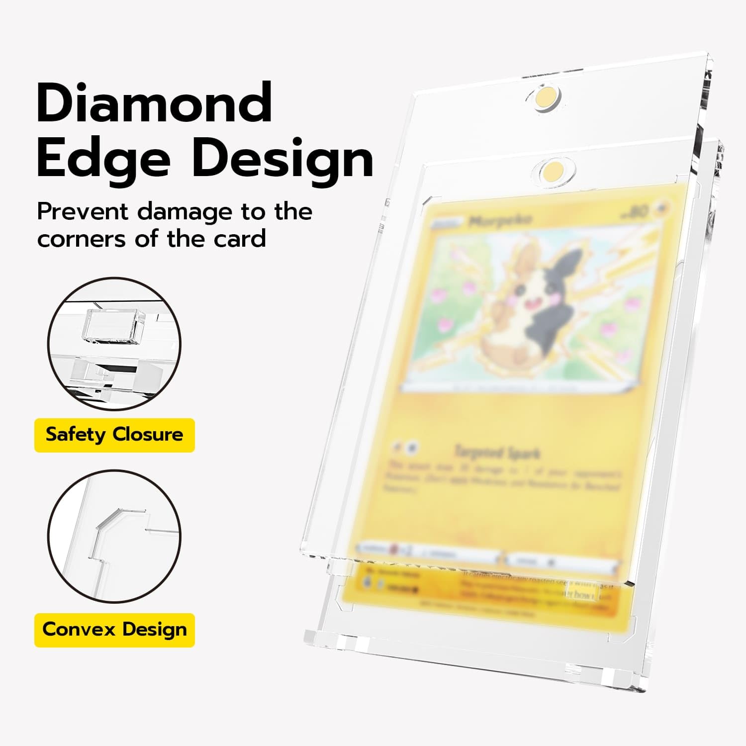 McBazel 10-Pack 35pt Magnetic Card Holders - Premium Trading Card Protectors for MTG, Sports & Basketball Cards | Durable Storage for Collectible Card Games & Display