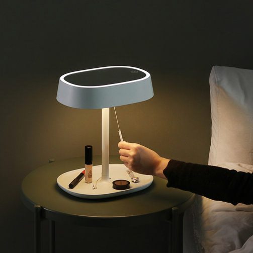 OSC Mark II 2-Way Mirror Cordless Rechargeable Lamp - White | Vanity Makeup Mirror with LED Lights for Bedroom, Bathroom & Dressing Room