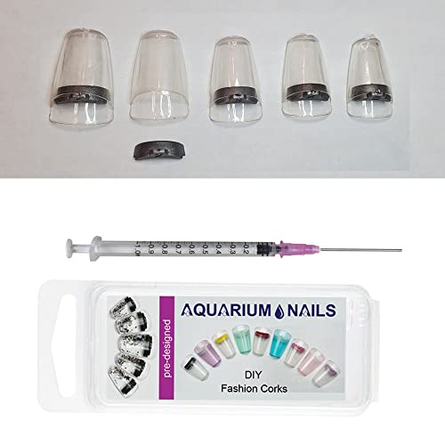Clear Nail with Silver Cork