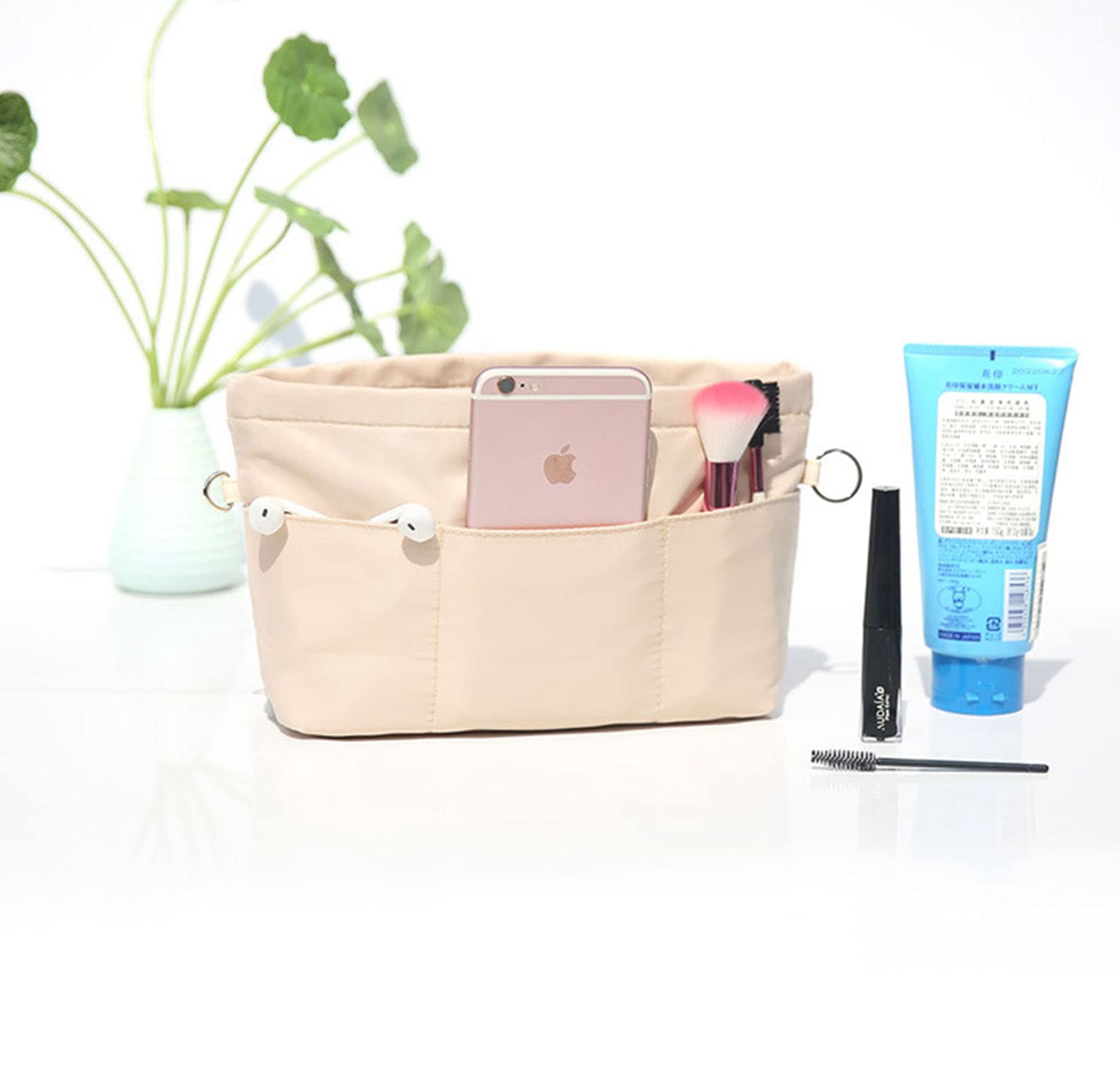 Lckaey Purse Organizer Insert for Neverfull GM MM Graceful PM - Khaki XL | Handbag Organizer for Travel, Work & Daily Use