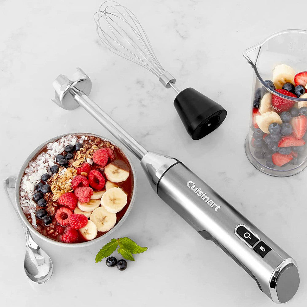 Cuisinart EvolutionX RHB 100 Cordless Rechargeable Hand Blender - Refurbished with Warranty | Perfect for Smoothies, Soups & Baking at Home