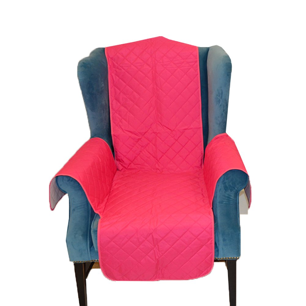 Premium Recliner Armchair Slipcover - Deluxe Stretchable Furniture Protector with Secure Straps (Pink) | Perfect for Living Room, Home Theater & Office | Washable Chair Cover for Sofa, Loveseat & Reclining Chairs