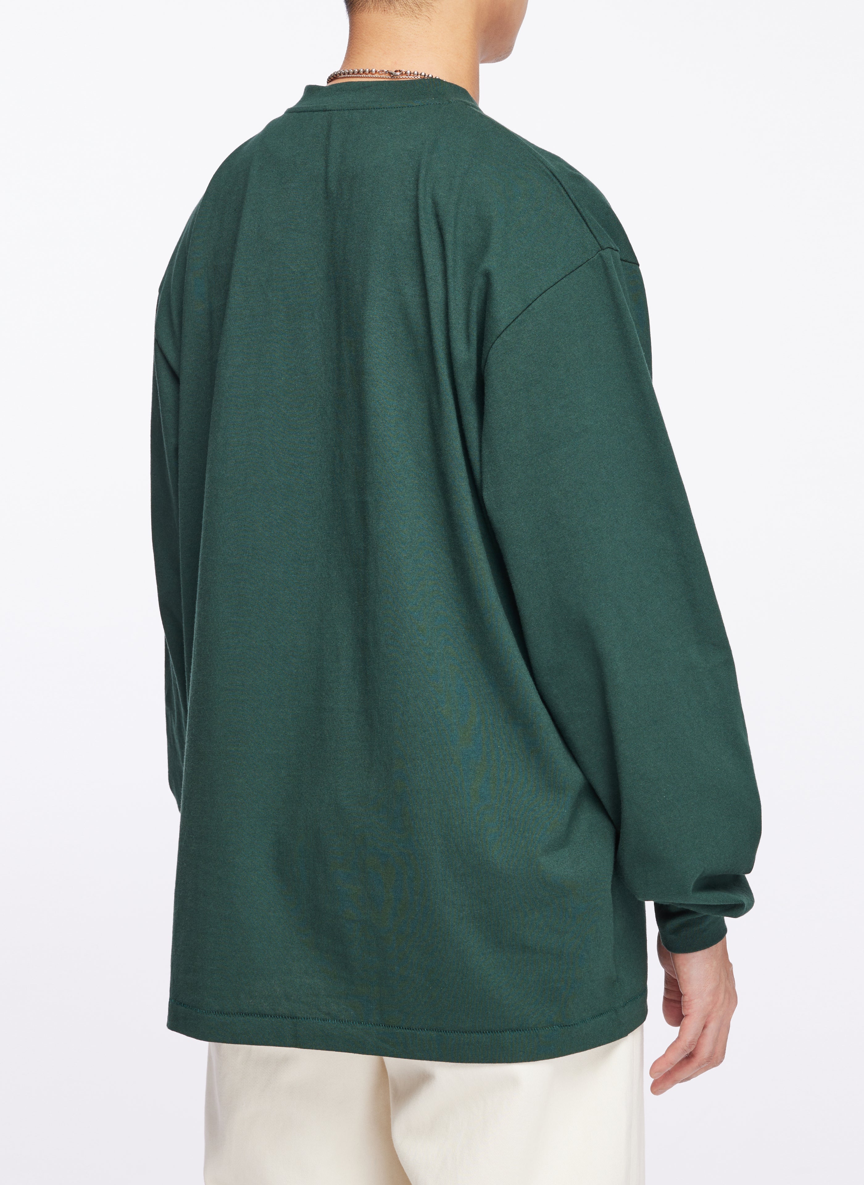 220G Soft Cotton Henley Neck Long Sleeve T-Shirt for Men - Comfortable Casual Wear for Everyday, Work & Outdoor Activities